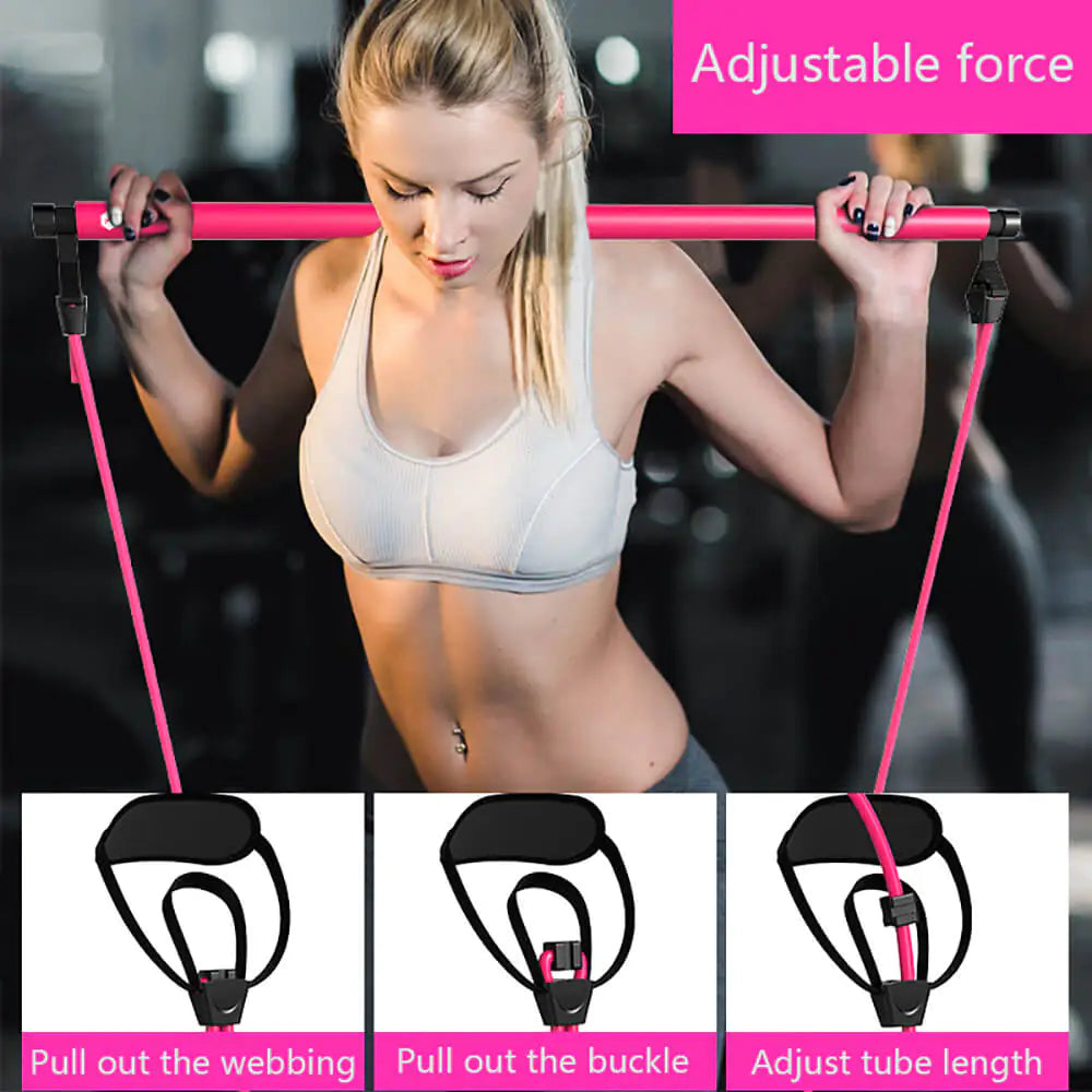 Women’s Fitness Resistance Bar for Home Workouts