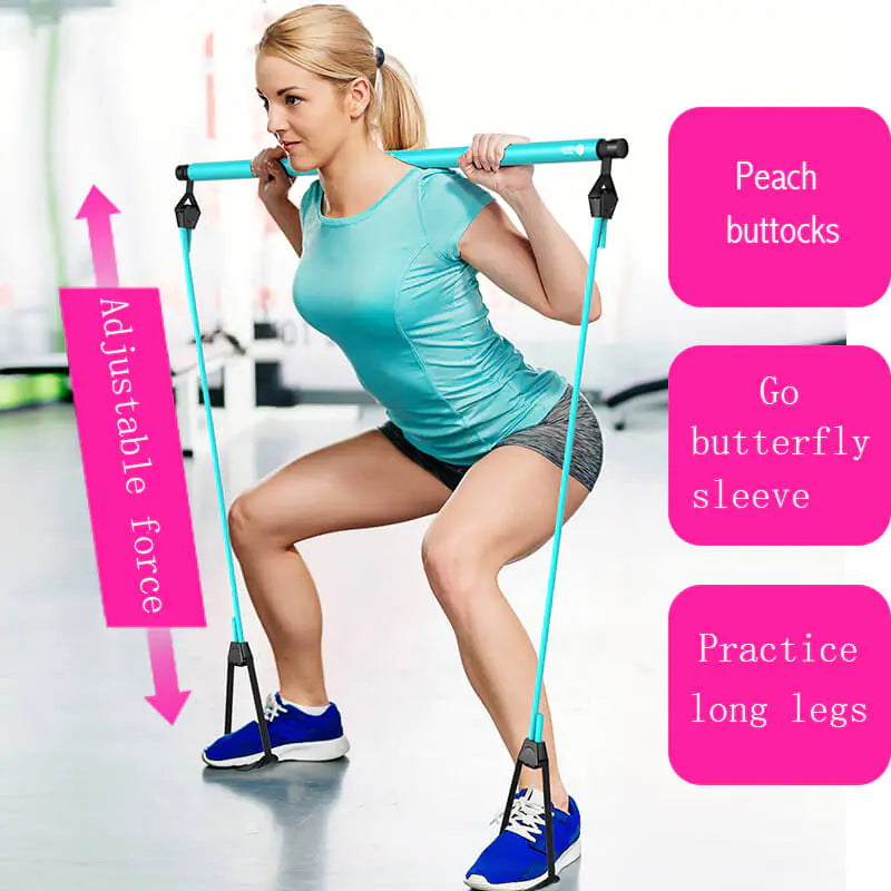Women’s Fitness Resistance Bar for Home Workouts