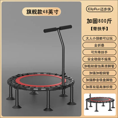 Indoor Trampoline for Kids - Home Fitness Jumping Bed