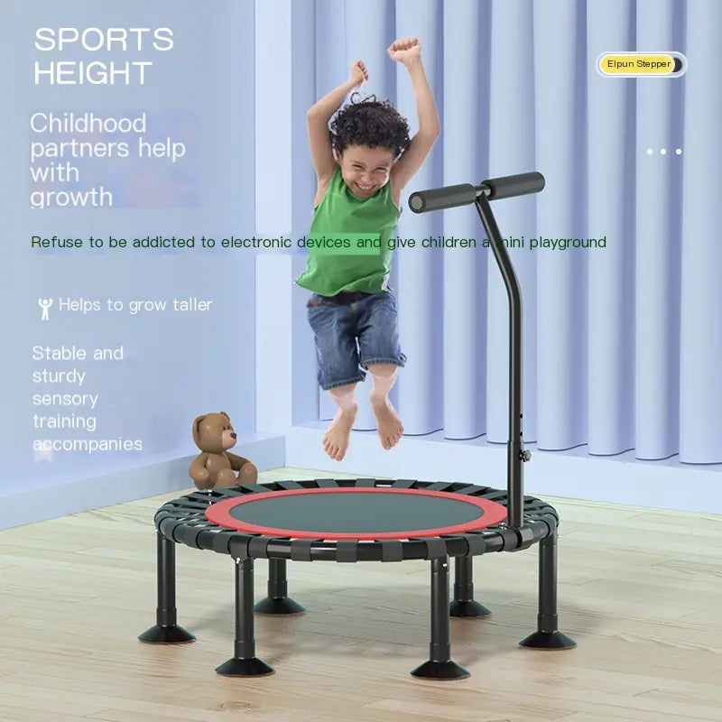 Indoor Trampoline for Kids - Home Fitness Jumping Bed